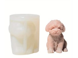 Molde silicona mini caniche cuerpo entero